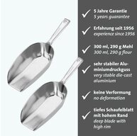 WESTMARK K&uuml;chenschaufel 2 Stk. Haushaltsschaufeln &raquo;Hygia&laquo;, 300 ml, Aluminium