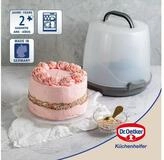 Dr. Oetker K&uuml;chenhelfer Kuchentransportbox extra hoch, rund, Platz f&uuml;r 20 cm...