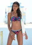 Venice Beach Bandeau-Bikini-Top Summer, mit geraffter Mitte