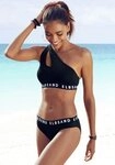 Elbsand Bustier-Bikini mit Markenschriftz&uuml;gen in Kontrastfarbe