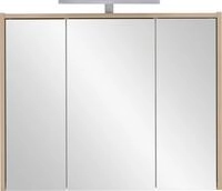 welltime Spiegelschrank List, Spiegelschrank, Made in Germany, B: 74,5 cm Solide