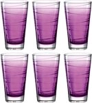 LEONARDO Longdrinkglas VARIO STRUTTURA, 6-tlg., Glas, 280 ml, 6-teilig