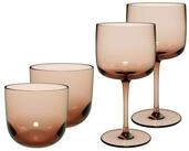 like. by Villeroy & Boch Gl&auml;ser-Set Like Glass Wein- und Wassergl&auml;ser 4er Set,