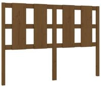 vidaXL Bett Kopfteil Honigbraun 145,5x4x100 cm Massivholz Kiefer (1-tlg)