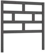 vidaXL Kopfteil, Bett Kopfteil Grau 81x4x100 cm Massivholz Kiefer