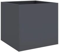 vidaXL Pflanzk&uuml;bel, Pflanzkasten Anthrazit 42x40x39 cm Kaltgewalzter Stahl