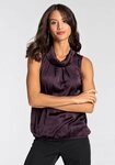 Laura Scott Blusentop f&uuml;r feminine Anl&auml;sse, mit Stehkragen, l&auml;ssig...
