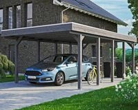 Skanholz Einzelcarport Friesland, BxT: 397x708 cm, 221 cm Einfahrtsh&ouml;he
