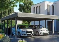 Skanholz Doppelcarport Friesland, BxT: 557x708 cm, 221 cm Einfahrtsh&ouml;he