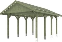 Skanholz Einzelcarport Wallgau, BxT: 430x600 cm, 215 cm Einfahrtsh&ouml;he, mit