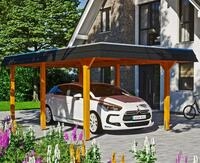 Skanholz Einzelcarport Wendland, BxT: 362x628 cm, 206 cm Einfahrtsh&ouml;he