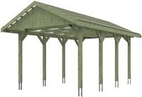 Skanholz Einzelcarport Wallgau, BxT: 380x600 cm, 215 cm Einfahrtsh&ouml;he, mit
