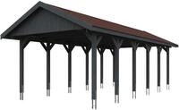 Skanholz Einzelcarport Wallgau, BxT: 430x900 cm, 215 cm Einfahrtsh&ouml;he, mit...