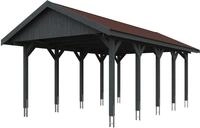 Skanholz Einzelcarport Wallgau, BxT: 430x750 cm, 215 cm Einfahrtsh&ouml;he, mit...