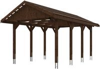 Skanholz Einzelcarport Wallgau, BxT: 380x600 cm, 215 cm Einfahrtsh&ouml;he, mit