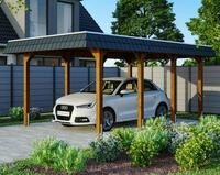 Skanholz Einzelcarport Spreewald, BxT: 345x589 cm, 206 cm Einfahrtsh&ouml;he
