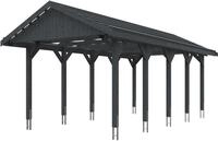Skanholz Einzelcarport Wallgau, BxT: 380x750 cm, 215 cm Einfahrtsh&ouml;he, mit