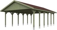 Skanholz Doppelcarport Wallgau, BxT: 620x900 cm, 215 cm Einfahrtsh&ouml;he, mit...