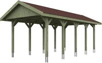 Skanholz Einzelcarport Wallgau, BxT: 380x750 cm, 215 cm Einfahrtsh&ouml;he, mit...