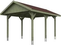 Skanholz Einzelcarport Wallgau, BxT: 380x500 cm, 215 cm Einfahrtsh&ouml;he, mit...