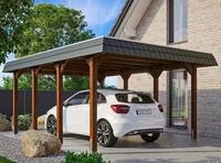Skanholz Einzelcarport Spreewald, BxT: 396x589 cm, 209 cm Einfahrtsh&ouml;he