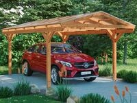 Skanholz Einzelcarport Westerwald, BxT: 362x648 cm, 220 cm Einfahrtsh&ouml;he
