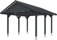 Skanholz Einzelcarport Wallgau, BxT: 430x500 cm, 215 cm Einfahrtsh&ouml;he, mit