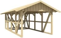 Skanholz Einzelcarport Schwarzwald, BxT: 424x772 cm, 220 cm Einfahrtsh&ouml;he, mit