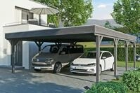 Skanholz Doppelcarport Grunewald, BxT: 622x796 cm, 590 cm Einfahrtsh&ouml;he, mit
