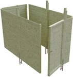 Skanholz Carport-Ger&auml;teraum Abstellraum C3, BxT: 378x164 cm, aus Profilschalung