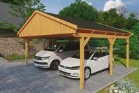 Skanholz Doppelcarport Fichtelberg, BxT: 618x566 cm, 574 cm Einfahrtsh&ouml;he, mit