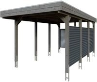 Skanholz Einzelcarport Friesland Set 11, BxT: 314x555 cm, 241 cm Einfahrtsh&ouml;he