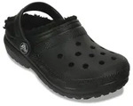 Crocs Classic Lined Clog Clog Kindergartenschuh, Hausschuh mit kuscheligem Futter