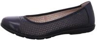 Caprice Ballerina, Slipper, Bequemschuh, Schlupfschuh mit Perforation blau 37 EU