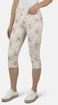 STOOKER WOMEN 7/8-Hose Print Capri Skinny Fit Jeans Skinny Fit Casual Clean Wash
