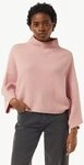 comma Poncho Indoor-Poncho Strick-Poncho mit Stehkragen