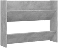 vidaXL Schuhschrank Wand-Schuhregal Betongrau 80x18x60 cm Holzwerkstoff