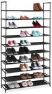 relaxdays Schuhregal Stecksystem XXL, schwarz