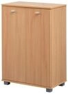 Wohnling Schuhschrank WL1.176 NIMES Holz Buche 12 Paar Schuhe Schuhregal Schuhkommode