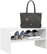 vidaXL Schuhschrank NA Schuhregal Stapelbar Wei&szlig; 60x30x30,5 cm