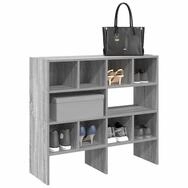 vidaXL Schuhschrank Schuhregale 2 Stk. Stapelbar Grau Sonoma 89,5x30x40 cm
