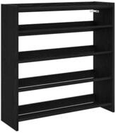 vidaXL Schuhregal Schuhregal Schwarz 80x25x81 cm Holzwerkstoff, 1-tlg.