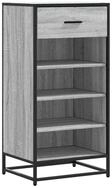 vidaXL Schuhregal Schuhregal Grau Sonoma 48x38x97,5 cm Holzwerkstoff, 1-tlg.