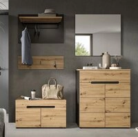 xonox.home Kleiderschrank Canu Garderobenm&ouml;bel Set Eiche Dekor. (4-St)