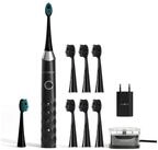 AILORIA Schallzahnb&uuml;rste SHINE BRIGHT SET USB-Schallzahnb&uuml;rste, Aufsteckb&uuml;rsten: 6