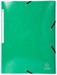 EXACOMPTA Organisationsmappe 25x Sammelmappe +3 Klappen Gummizug MAXI Karton A4