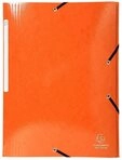 EXACOMPTA Organisationsmappe 25x Sammelmappe + 3 Klappen Gummizug MAXI Karton...