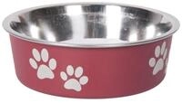 Karlie Futternapf Hundenapf Edelstahl Ascar dunkelrot rot 450 ml | &Oslash; 14 cm