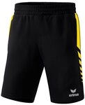 Erima Sporthose Short Six Wings Worker (100% Polyester) kurz schwarz/gelb Herren