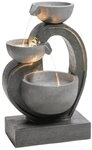 Dehner Gartenbrunnen Heart mit LED, solarf&auml;hig, 72.5 x 45.5 x 32.5 cm, Polyresin,
